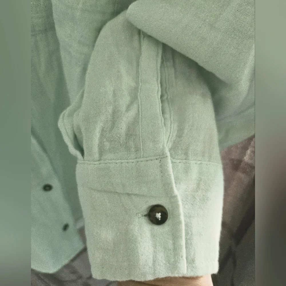CALIA Women's Oversized 100% Cotton Cover Up, Minty Aura, Green, Size 1X, NWT - Picture 6 of 11